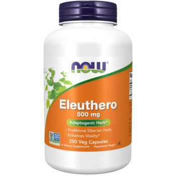 Eleuthero 500 мг / Сибирски Жен-Шен - 250 Капсули